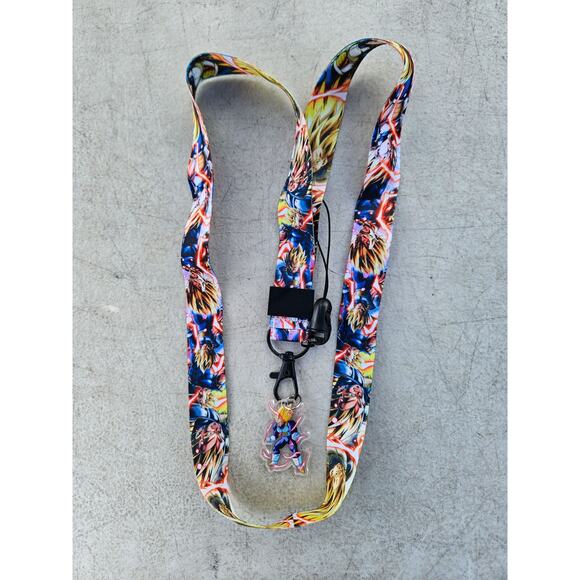 Japan Anime Dragonball Neck Strap Lanyard Yellow & Cream Fabric One Size Unisex - Picture 5 of 6